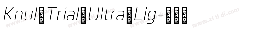Knul Trial Ultra Lig字体转换
